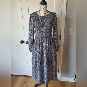 Floral Smocked Midi Dress-NWT